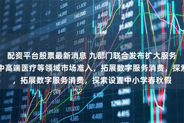 配资平台股票最新消息 九部门联合发布扩大服务消费“19条” 放宽中高端医疗等领域市场准入，拓展数字服务消费，探索设置中小学春秋假