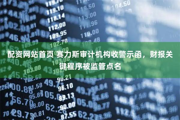 配资网站首页 赛力斯审计机构收警示函，财报关键程序被监管点名